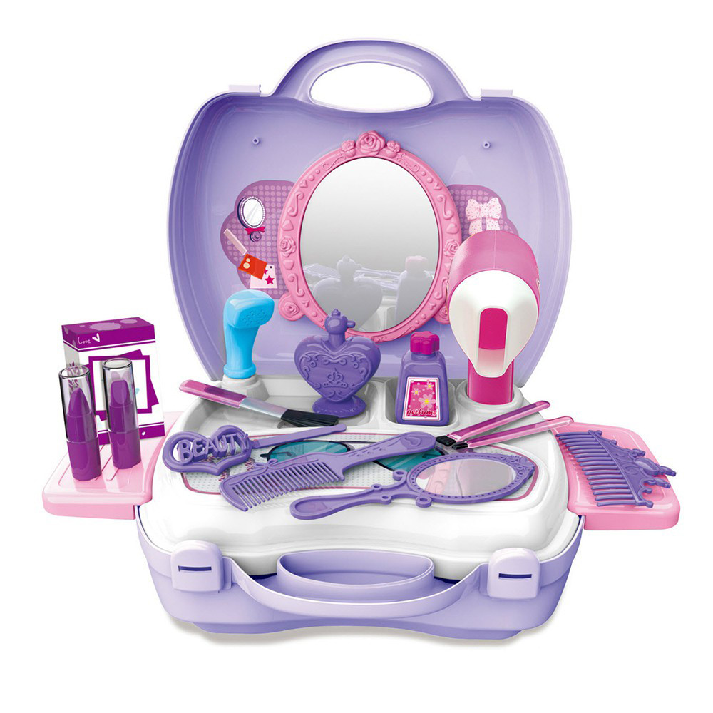 Beauty Makeup Set Hairdressing Play Set for Girls