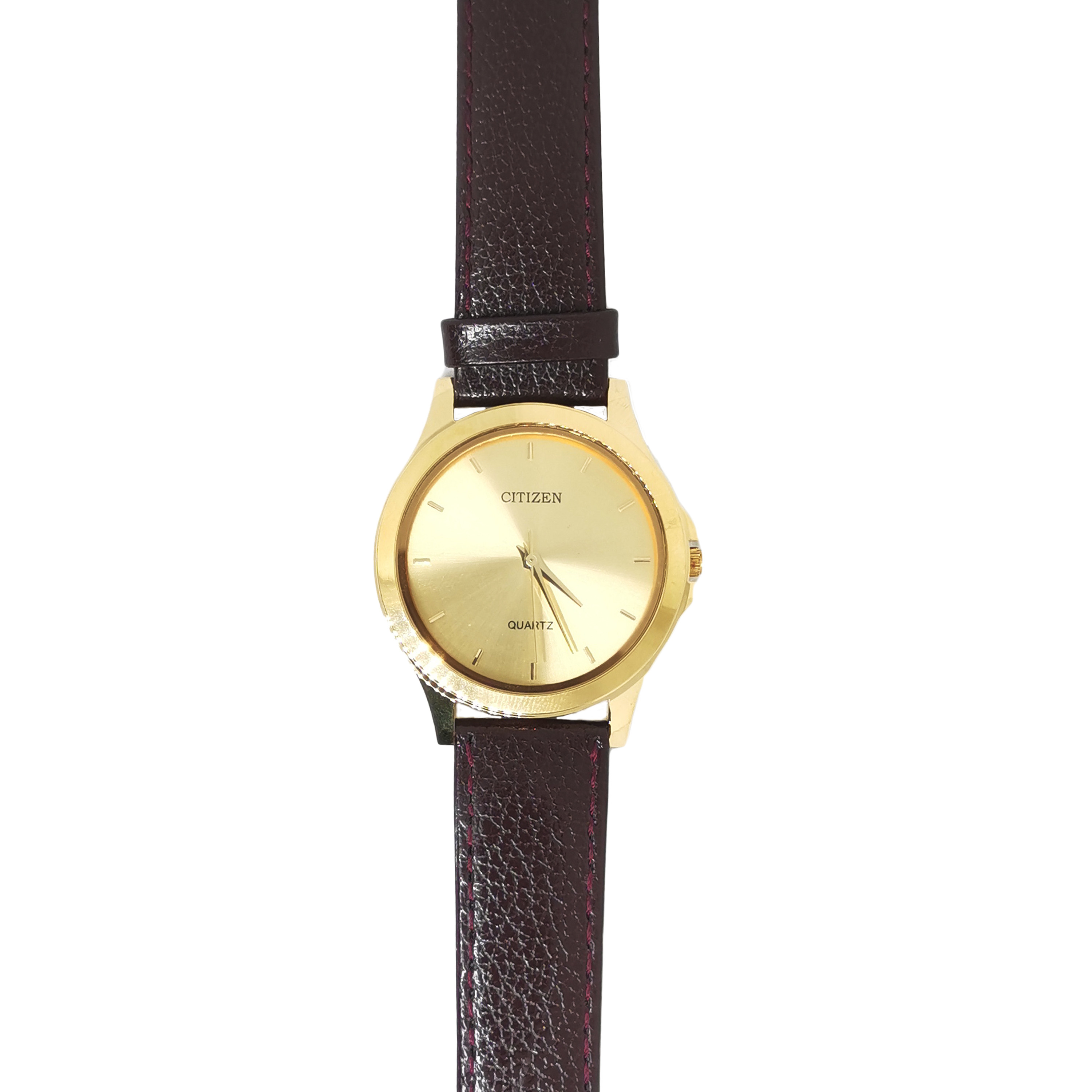 Citizen Gents Leather Watch - Brown