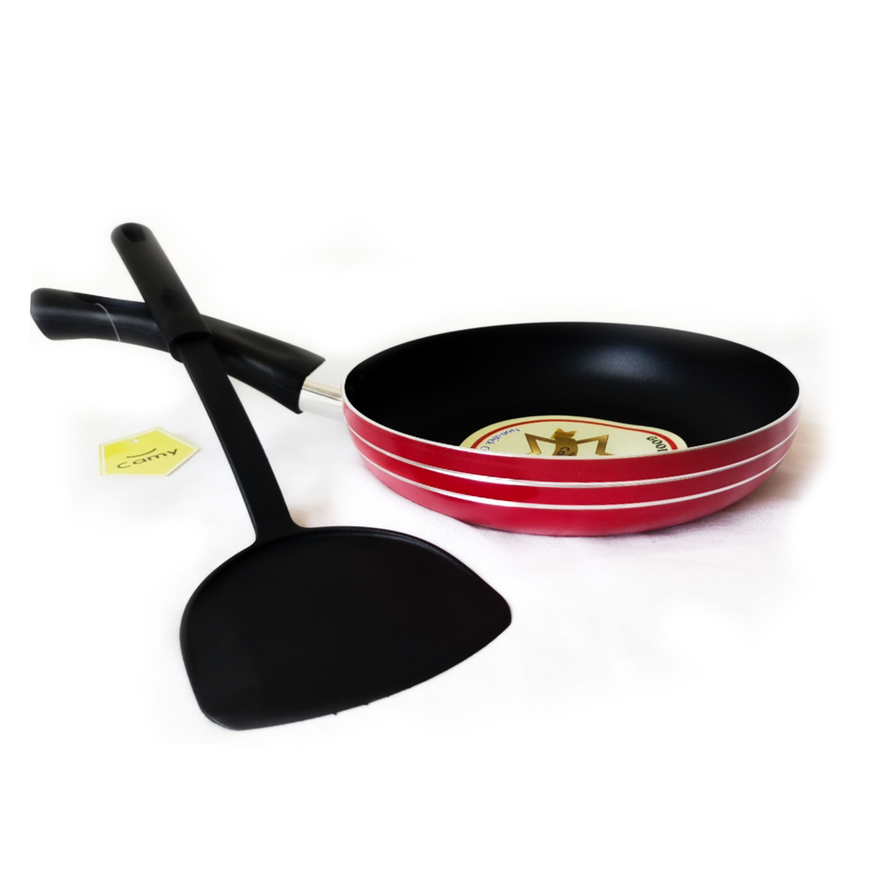 Non Stick 24cm Fry Pan With Free Spoon Auramart.lk