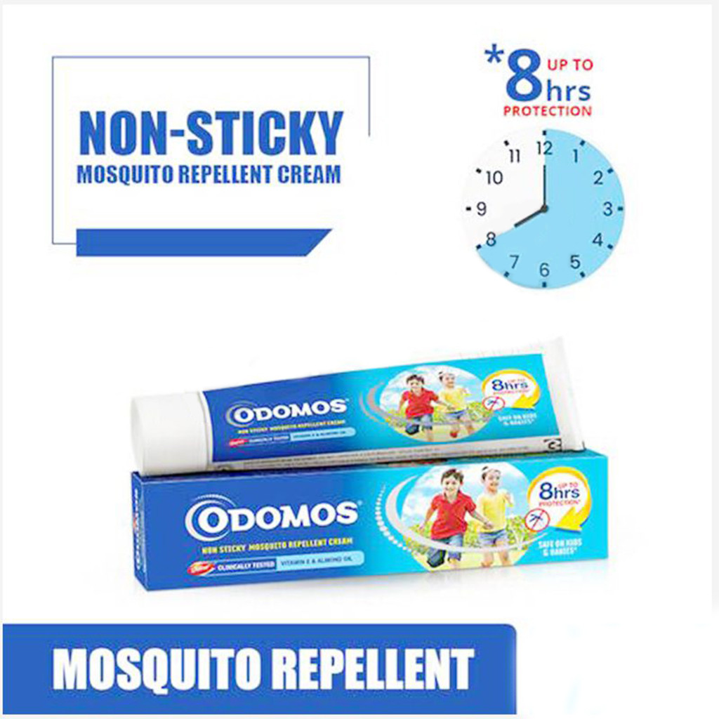 Odomos NonSticky Mosquito Repellent Cream 50g onide.lk