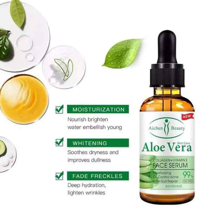 Aichun Beauty Aloe Vera Face Serum 30ml onide.lk