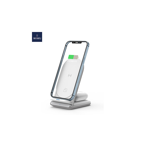 WIWU Power Air 2 in 1 Wireless Charging Station (18W Max)
