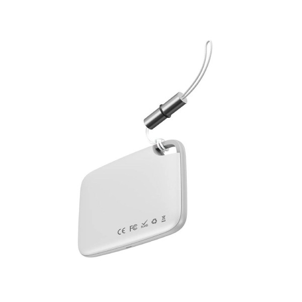 Baseus T2 keychain mini wireless key and other object finder white ZLFDQT2 02