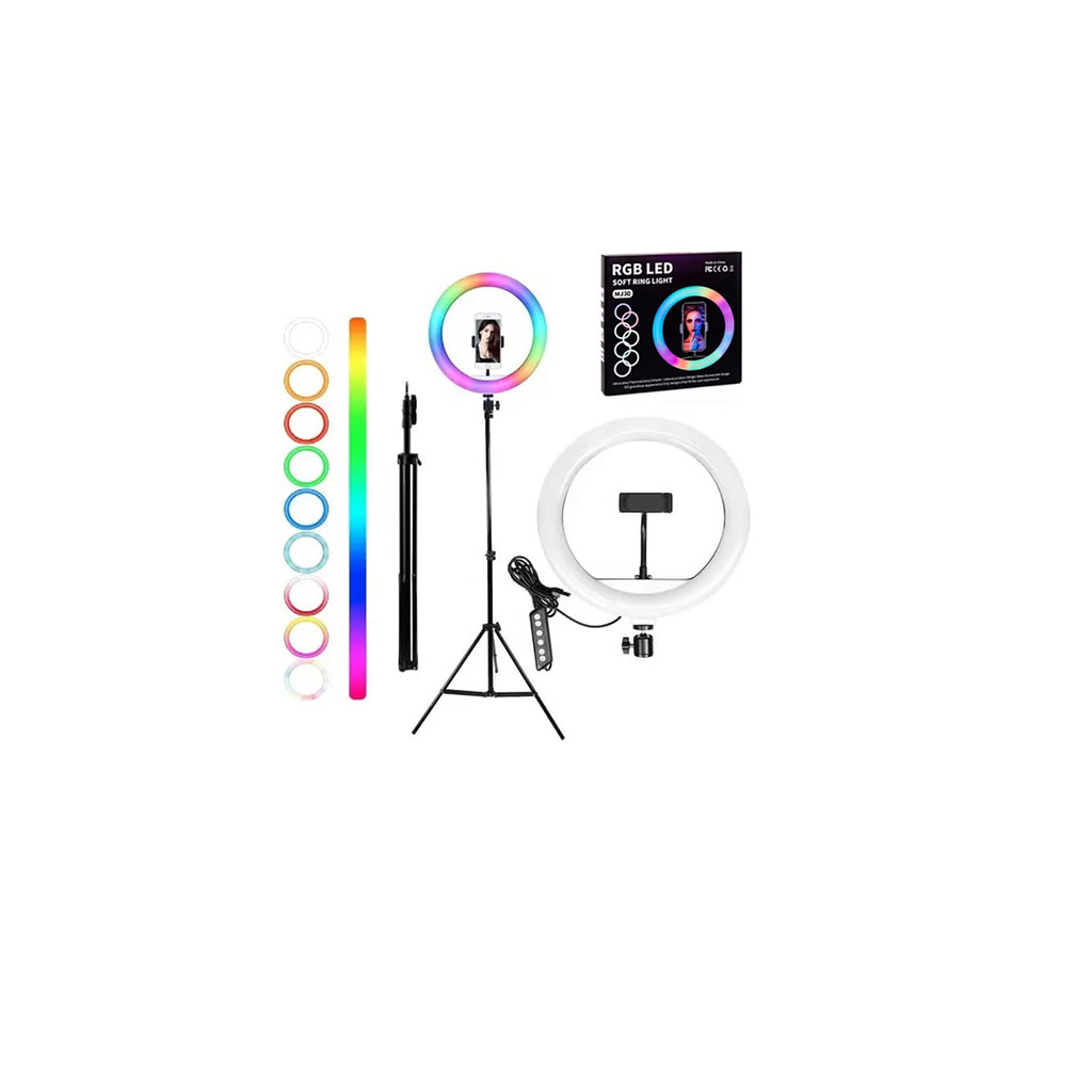MJ30 RGB LED Soft Ring Light | Auramart.lk